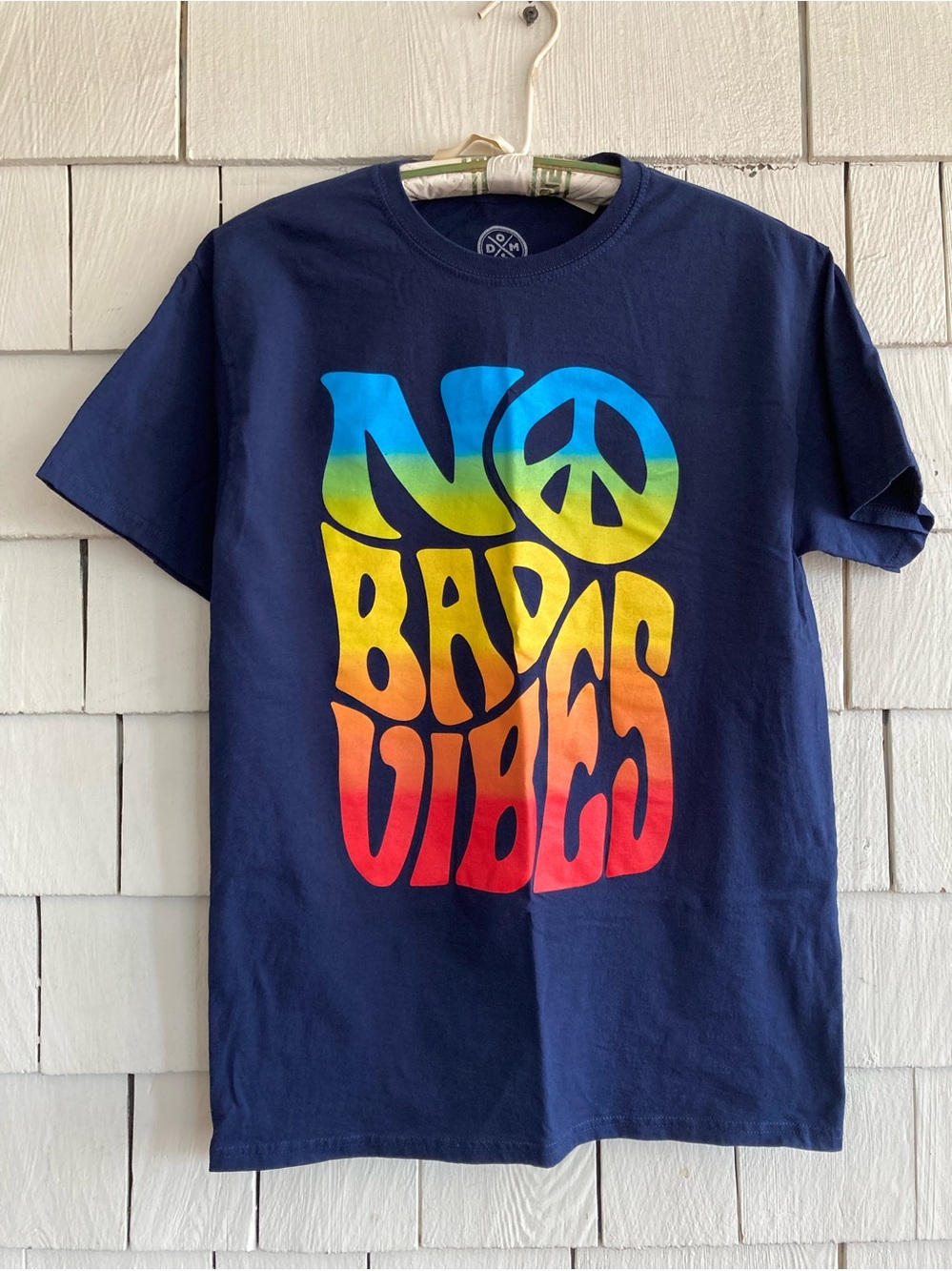 No Bad Vibes Men's Cotton T-Shirt Size Medium
